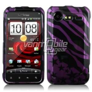  Pink/Black Zebra Stripe Design Case for HTC Droid 