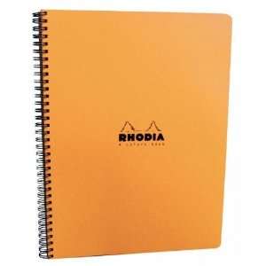 Rhodia Wirebound Lined Meeting Book, Orange Cover. 80 