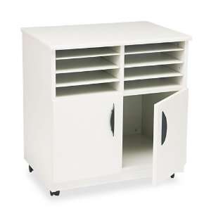 Safco® Mobile Laminator Stand, 6 Shelf Sorter, 28 1/8 x 19 3/4 x 30 1 