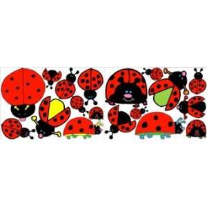  Ladybugs In Red Wall Decals