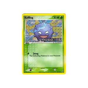   Pokemon Ex Deoxys Reverse Holofoil Card Koffing 62/107: Toys & Games