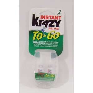  Instant Krazy Glue To Go Single Use 2 pack 1pk FREE 