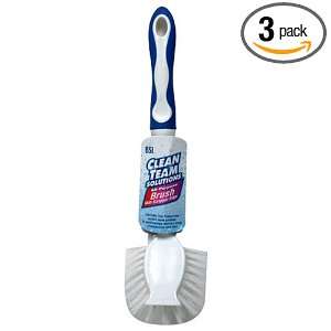 Clean Team Solutions All Purpose Oval Brush With Scraper Edge, 6 Count 
