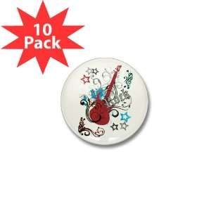  Mini Button (10 Pack) Rock Guitar Music: Everything Else