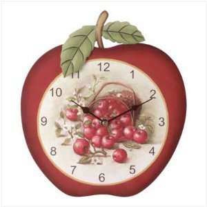  Wall Clock Country Apple: Home & Kitchen