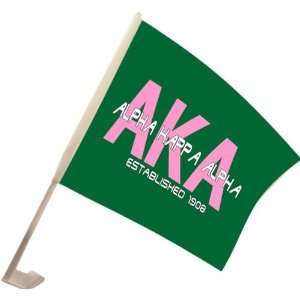  Alpha Kappa Alpha Car Flag 