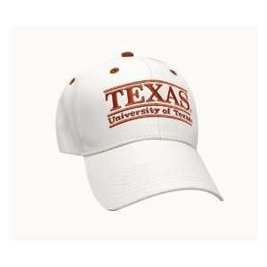   Longhorns White Adjustable Bar Hat by The Game