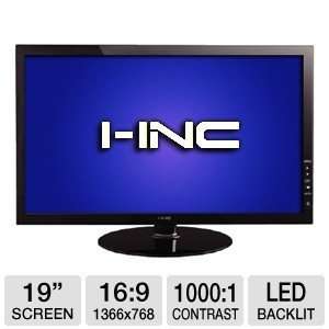  I Inc IP193ABB 19 Widescreen LED HD Monitor   1366 x 768 