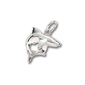  Rembrandt Charms Shark Charm, .925 Sterling Silver 