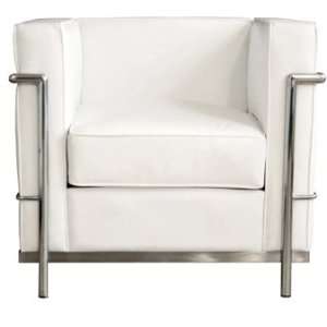  Baxton Studios Modern Classics Le Corbusier Chair in White 