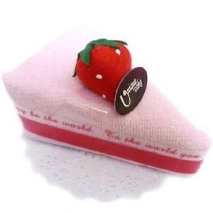  Strawberry Cake Towel   Pink Flannel Toys & Games