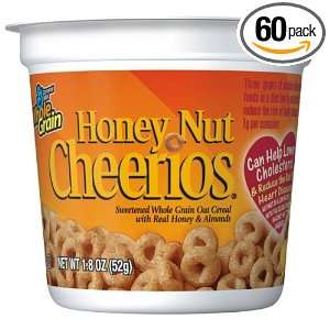 General Mills Honey Nut Cereal, 1.8 Ounce Cup (Pack of 60)