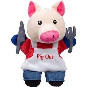   Red White & Blue Collection BBQ Pig Dog Toy, 10 L X 