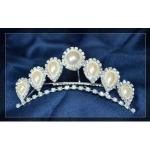   Rhinestones Crystal Wedding Bridal Princess Crown Tiara with Comb T03