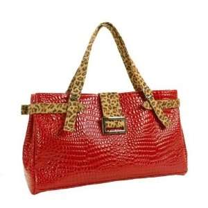  Mad By Design Large Red Croc Tote Electronics