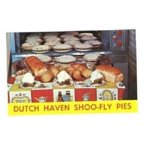   Dutch Haven Shoo Fly Pie Postcard Amish Pennsylvania 