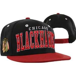    Chicago Blackhawks Black Super Star Snapback Hat