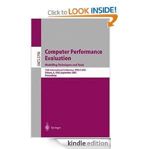 Computer Performance Evaluation. Modelling Techniques and Tools 13th 