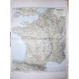  STANFORD MAP 1904 FRANCE CHANNEL ISLANDS BAY BISCAY: Home 