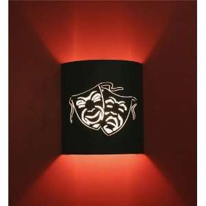  Comedy and Tragedy Mask Theater Sconce