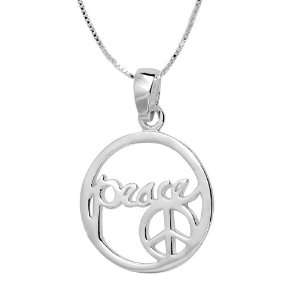    Sterling Silver Inner Peace Is The Key Pendant, 18 Jewelry