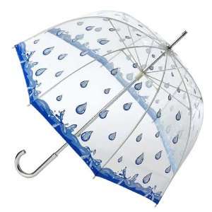   Manual Open Stick Adult Raindrops Umbrella 48 NEW 