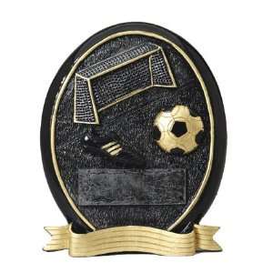  Soccer Charcoal Oval Award Trophy