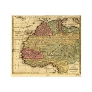  Map of Africa 1742 Poster (24.00 x 18.00)