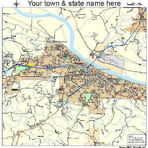  Street & Road Map of Jefferson City, Missouri MO   Printed 