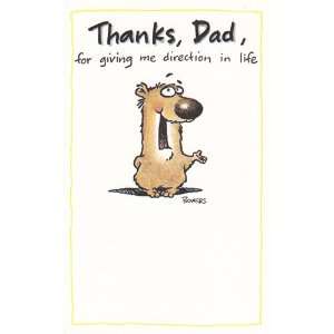 Greeting Cards   Fathers Day Thanks, Dad, for Giving Me Direction in 