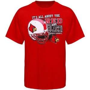   : NCAA Louisville Cardinals Red All About T shirt: Sports & Outdoors