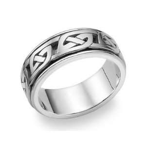  Platinum Celtic Knot Wedding Band SZUL Jewelry