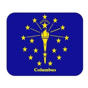  US State Flag   Columbus, Indiana (IN) Mouse Pad 