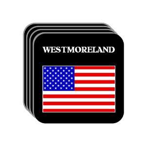 US Flag   Westmoreland, New York (NY) Set of 4 Mini Mousepad Coasters