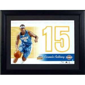 Carmelo Anthony Denver Nuggets Unsigned Jersey Numbers Piece:  