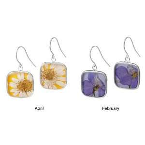  Birth Month Flower Earrings: Home & Kitchen