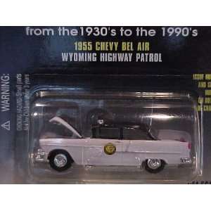   1955 Chevy Bel Air Wyoming Highway Patrol 1/64 Scale: Toys & Games