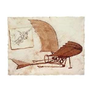  Leonardo Da Vinci   Flying Machine Giclee
