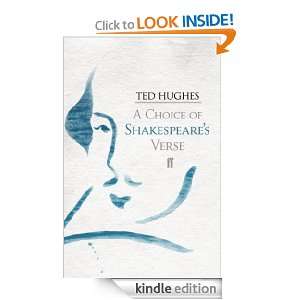   Verse William Shakespeare, Ted Hughes  Kindle Store