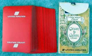 United Airlines Playing Cards Ocean to Ocean nr Mint  
