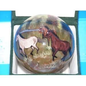   Gallerie II ball Christmas ornament Running free horse: Home & Kitchen