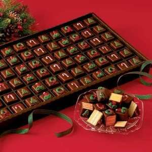 Christmas Chocolate Petit Fours 72 Piece Tray. Your Shipping Cost Goes 