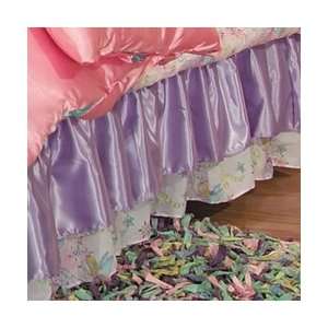  Glitter Fairy Queen Size Double Drop Gathered Dust Ruffle 
