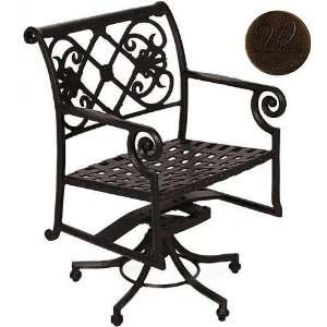   Swivel Pedestal Dining Chair Frame Only, Spice: Patio, Lawn & Garden