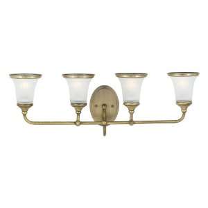  Quoizel NH8604BS New Haven 11 Inch Bath Bar with Four Lights 