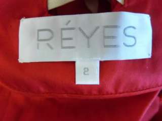 790 Reyes by Brian Reyes RED Cocktail Short Dress 2 XS  