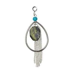   Pkg Teardrop W/Green Gemstone; 3 Items/Order Arts, Crafts & Sewing