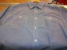 New Mens Jordan Craig Legacy Collection Medium Blue Button Up Shirt 