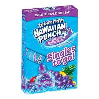Sugar Free Hawaiian Punch Wild Purple Smash Singles to Go 8 Packets (4 