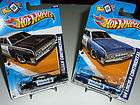 two lot 2012 hot wheels 64 lincoln continental police black